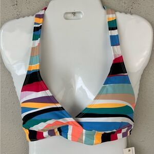 NWT Anne Cole Colorful Bikini Top Size XS